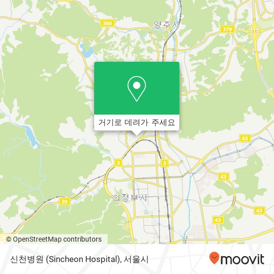 신천병원 (Sincheon Hospital) 지도