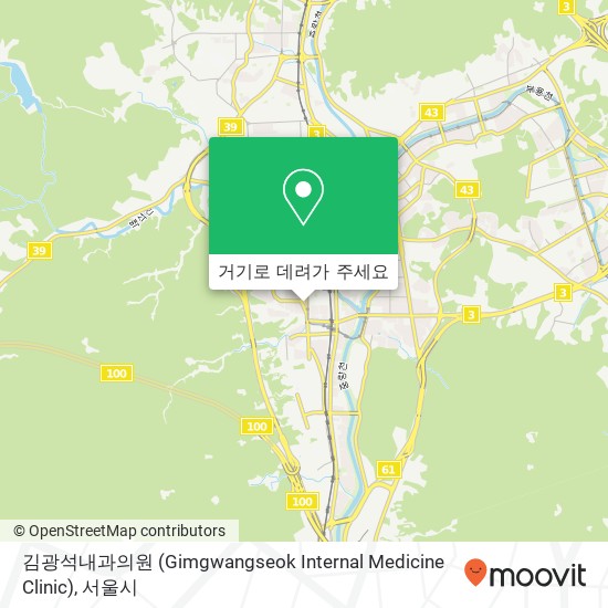 김광석내과의원 (Gimgwangseok Internal Medicine Clinic) 지도