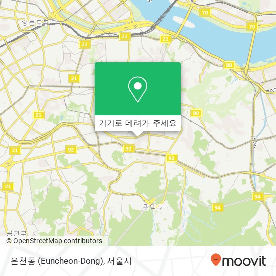 은천동 (Euncheon-Dong) 지도