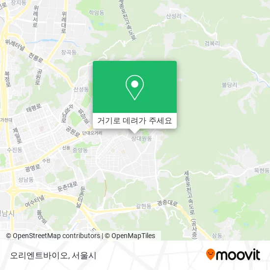 오리엔트바이오 지도