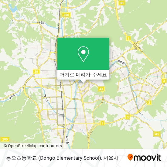 동오초등학교 (Dongo Elementary School) 지도