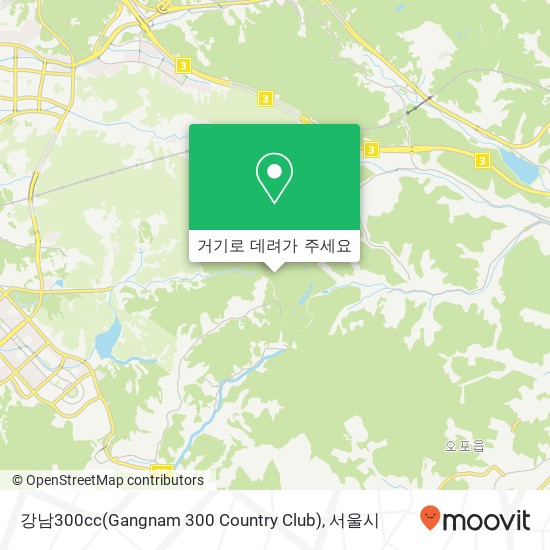 강남300cc(Gangnam 300 Country Club) 지도