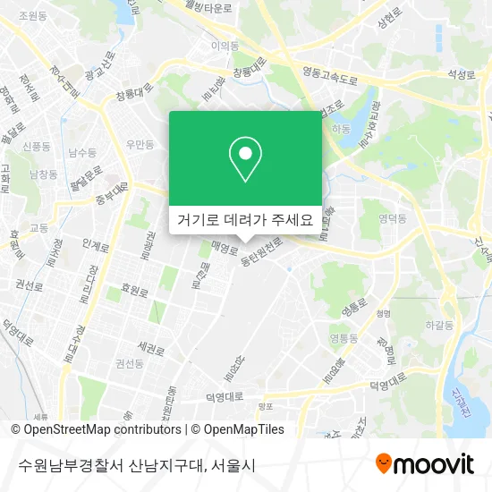 수원남부경찰서 산남지구대 지도