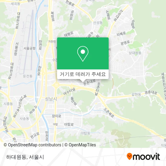 하대원동 지도