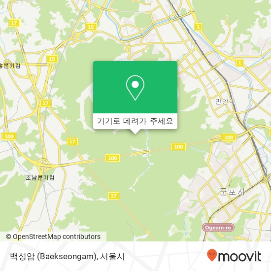 백성암 (Baekseongam) 지도