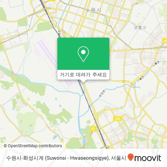 수원시-화성시계 (Suwonsi - Hwaseongsigye) 지도