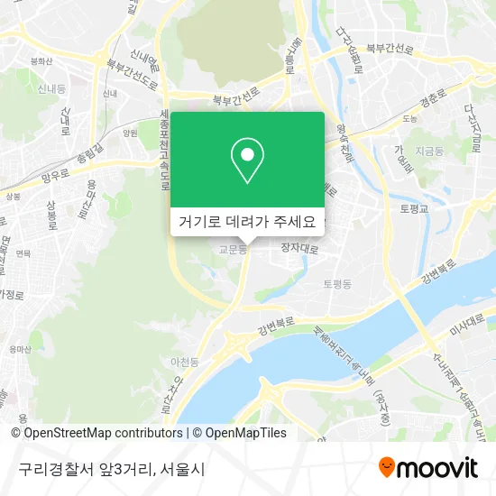 구리경찰서 앞3거리 지도