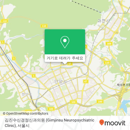 김진수신경정신과의원 (Gimjinsu Neuropsychiatric Clinic) 지도
