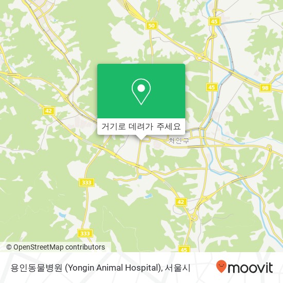 용인동물병원 (Yongin Animal Hospital) 지도