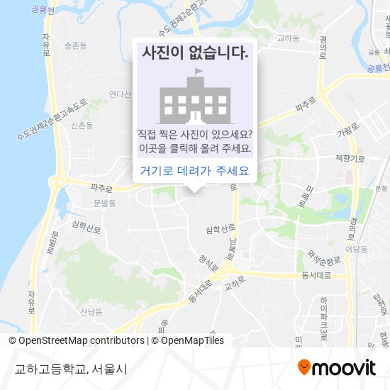 교하고등학교 지도