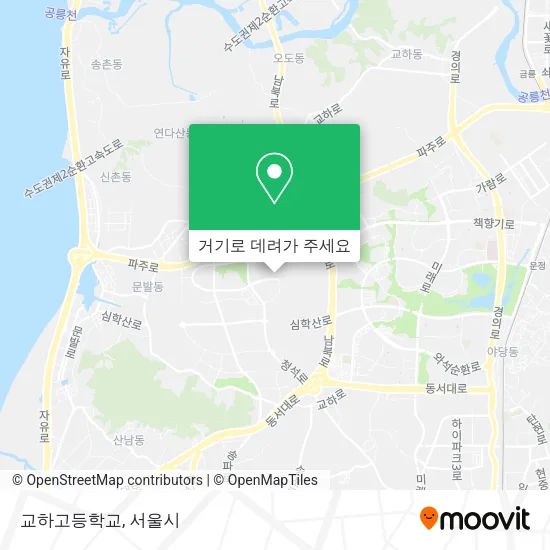 교하고등학교 지도