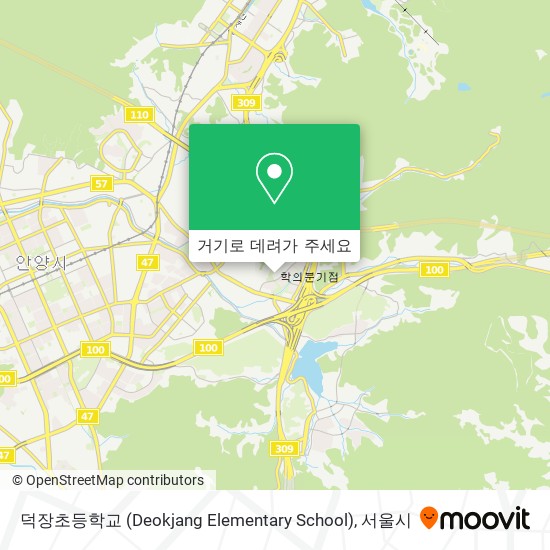 덕장초등학교 (Deokjang Elementary School) 지도