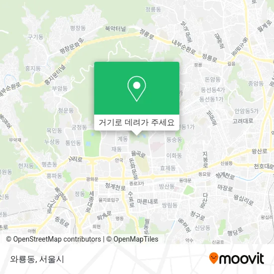 와룡동 지도