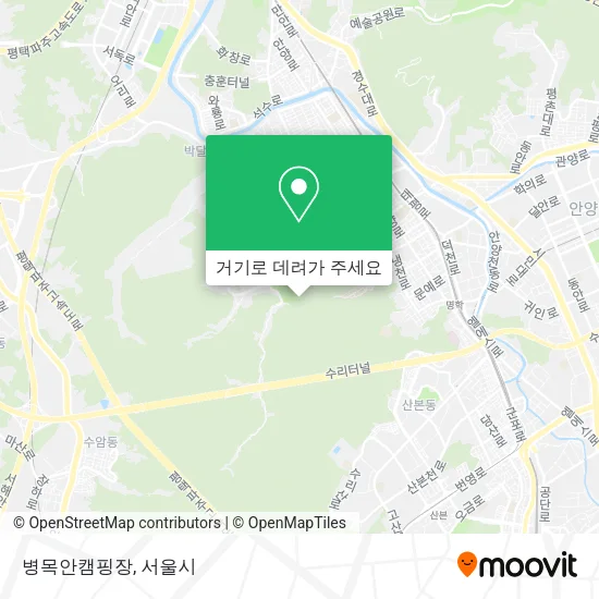병목안캠핑장 지도