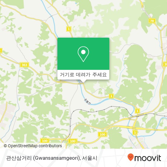 관산삼거리 (Gwansansamgeori) 지도