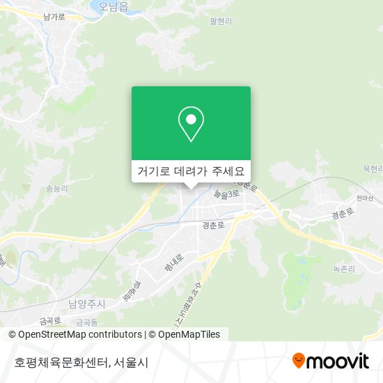 호평체육문화센터 지도