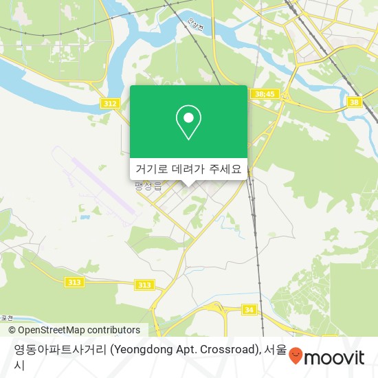 영동아파트사거리 (Yeongdong Apt. Crossroad) 지도