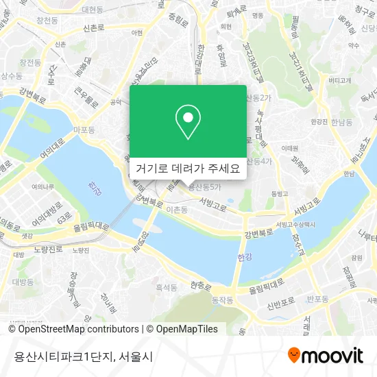 용산시티파크1단지 지도