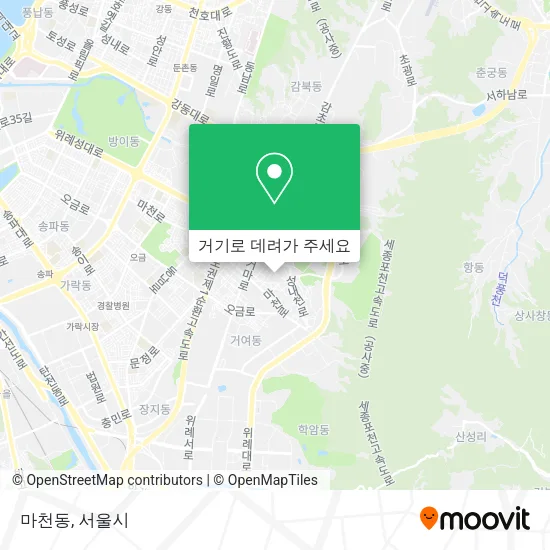 마천동 지도