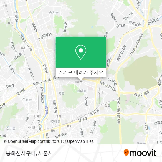 봉화산사우나 지도