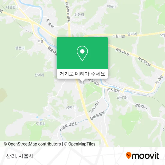 삼리 지도