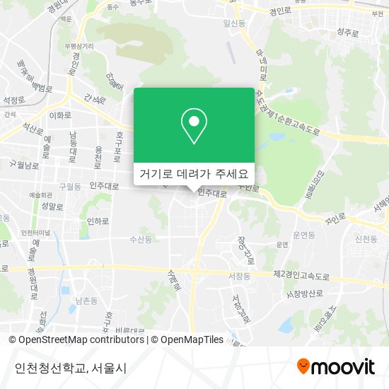 인천청선학교 지도