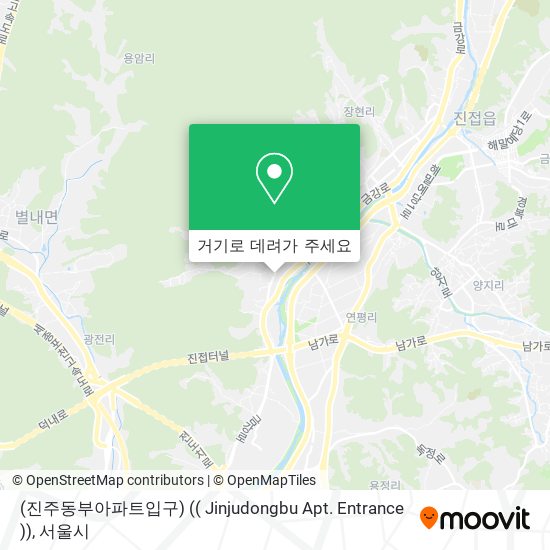 (진주동부아파트입구) (( Jinjudongbu Apt. Entrance )) 지도