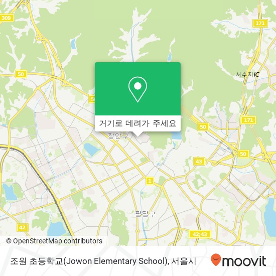 조원 초등학교(Jowon Elementary School) 지도
