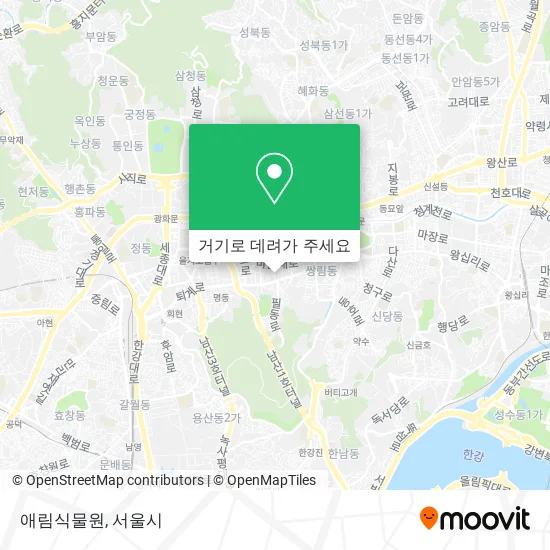 애림식물원 지도