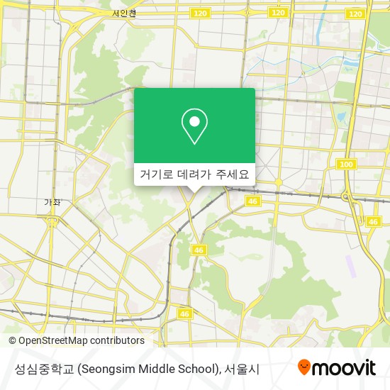 성심중학교 (Seongsim Middle School) 지도