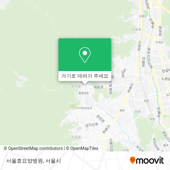 서울효요양병원 지도