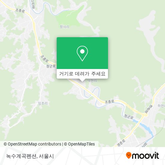 녹수계곡펜션 지도