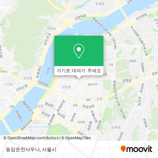 동암온천사우나 지도