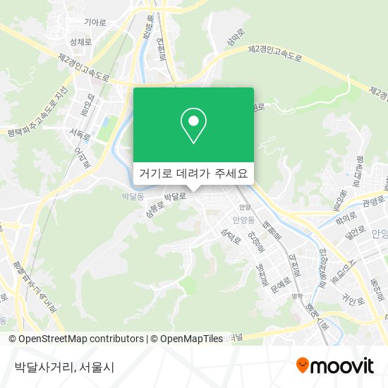 박달사거리 지도