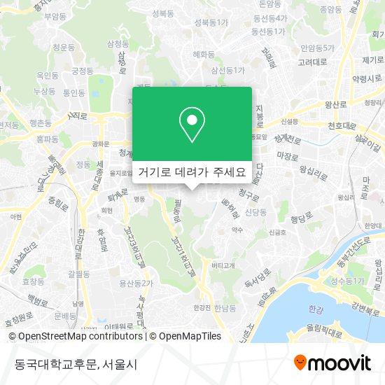 동국대학교후문 지도