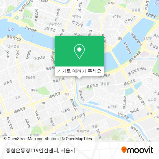 종합운동장119안전센터 지도