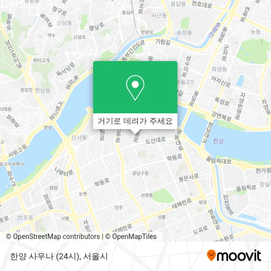 한양 사우나 (24시) 지도