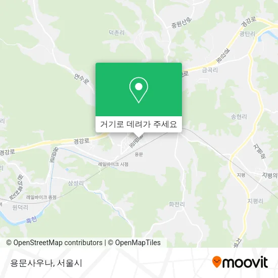 용문사우나 지도