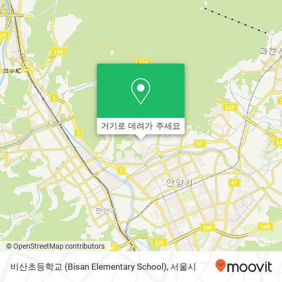 비산초등학교 (Bisan Elementary School) 지도