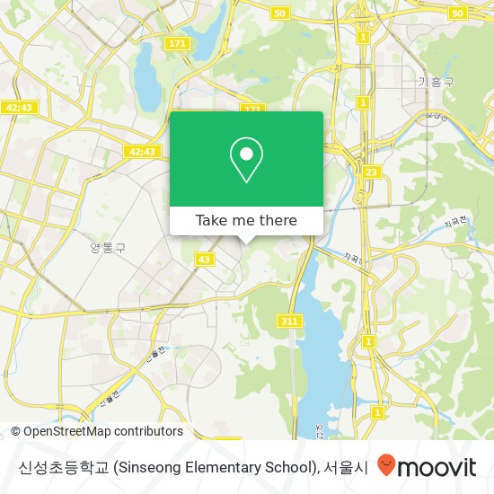 신성초등학교 (Sinseong Elementary School) 지도