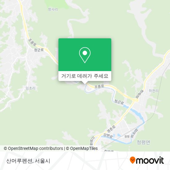 산머루펜션 지도