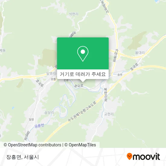 장흥면 지도