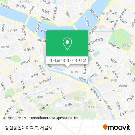 잠실동현대아파트 지도