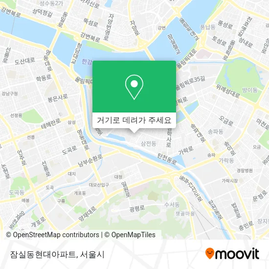 잠실동현대아파트 지도