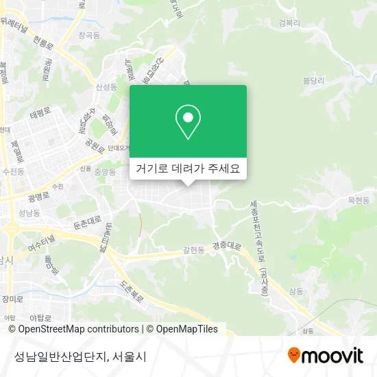 성남일반산업단지 지도