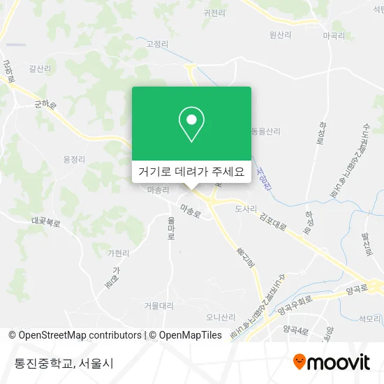 통진중학교 지도