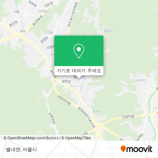 별내면 지도