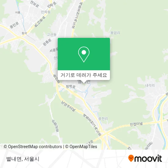 별내면 지도