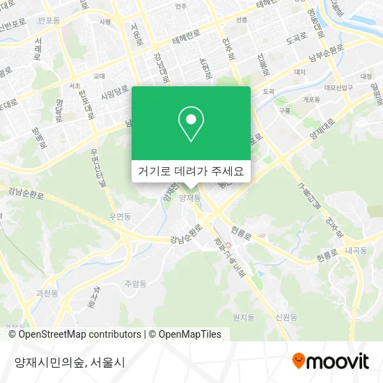 양재시민의숲 지도