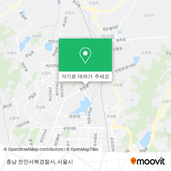 충남 천안서북경찰서 지도